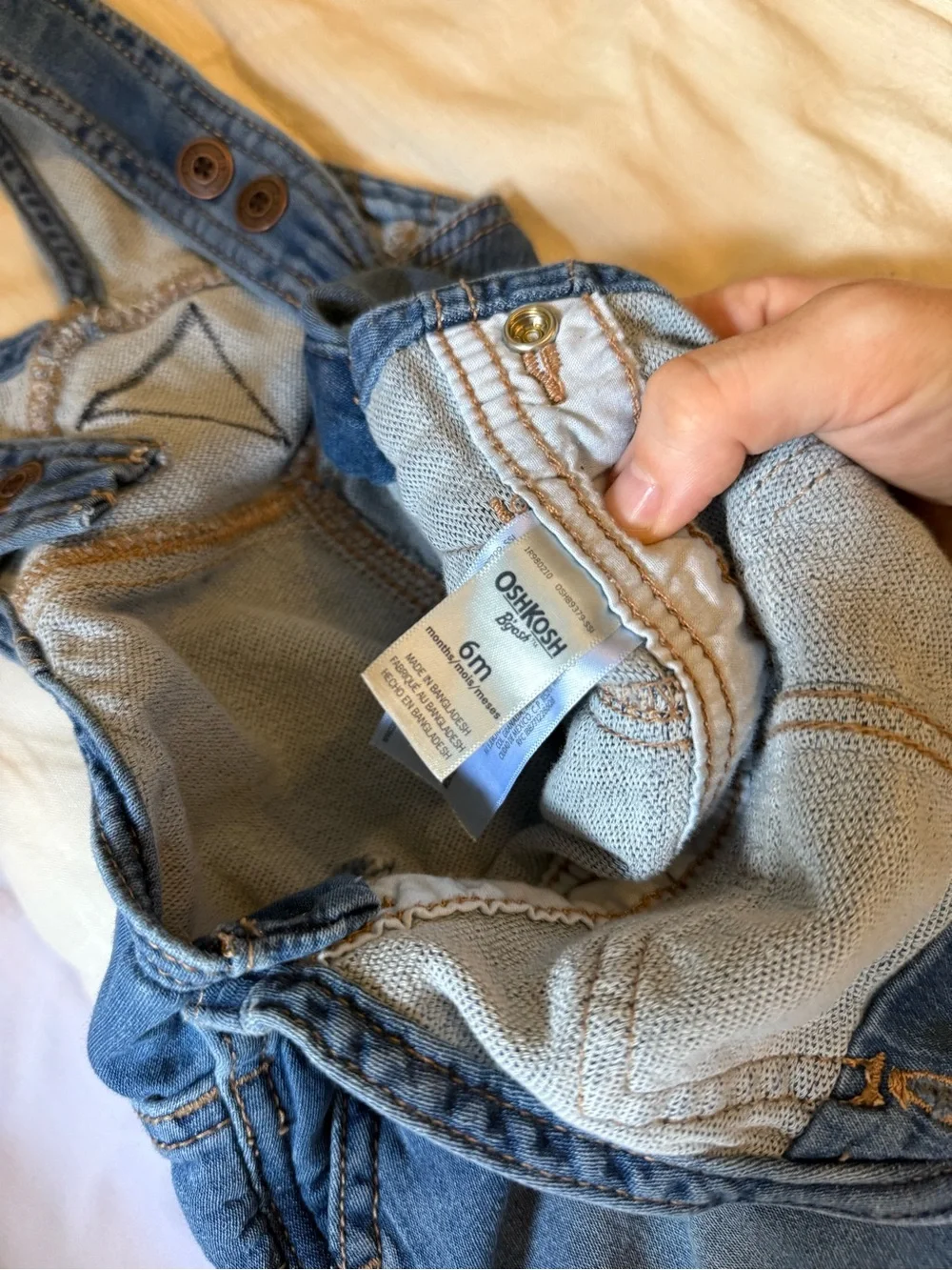 OshKosh B'gosh Classic Denim Overalls in Light Blue